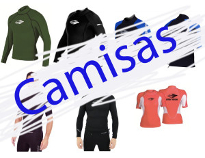 Camisas de neoprene e lycra para surf